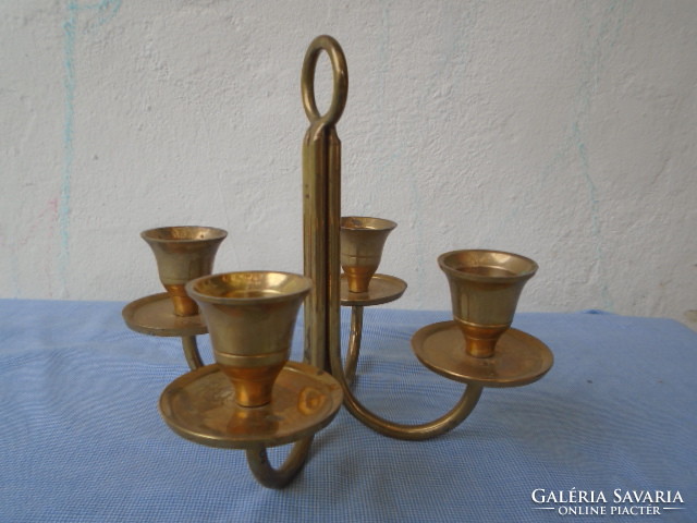 Four-pronged walking candlestick is a beautiful and rare piece