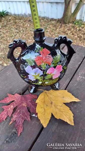 Ceramic painted glazed water bottle