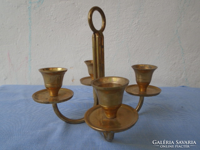 Four-pronged walking candlestick is a beautiful and rare piece