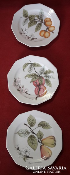 Gyümölcsös porcelán tányér, fali tányér