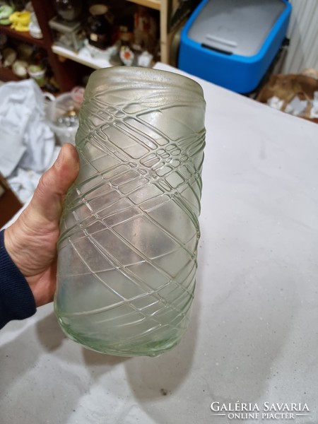 Márton Horváth glass vase of applied art