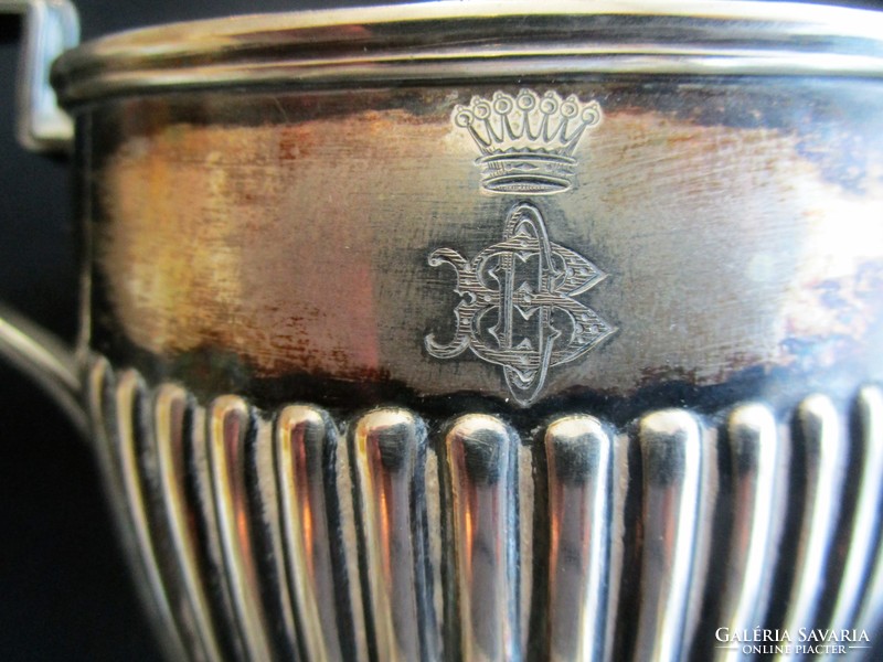 Baron's crown momogramm original Viennese Art Nouveau sugar holder wmf marked as extraordinary