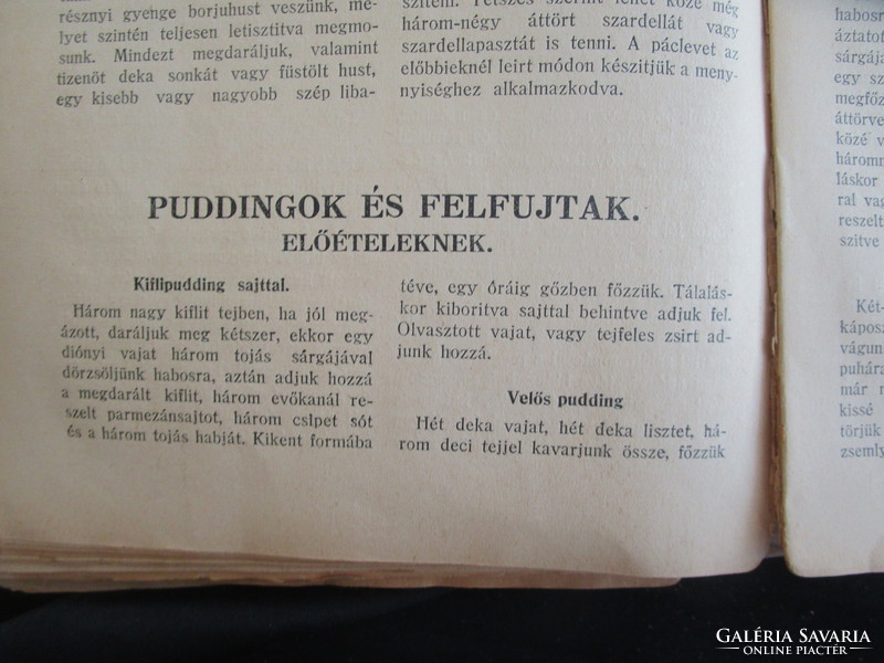 SZAKÁCSKÖNYV FRANCIA KONYHA 1918 ÍZES FALATOK - VENDÉGLÁTÁS GASTRONÓMIA