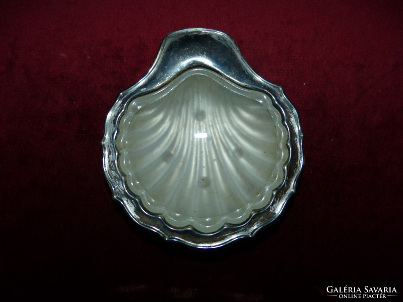 3 pcs. Silver-plated shell storage.