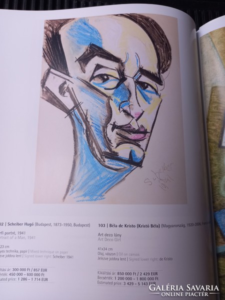 Art deco, cubist paintings: kieselbach auction catalog, October 2021 - Hungarian painters