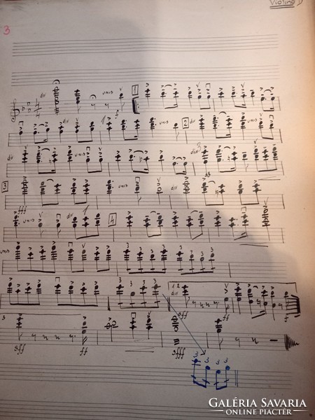 The handwritten sheet music of the Soviet anthem from the 1950s is 40 parts
