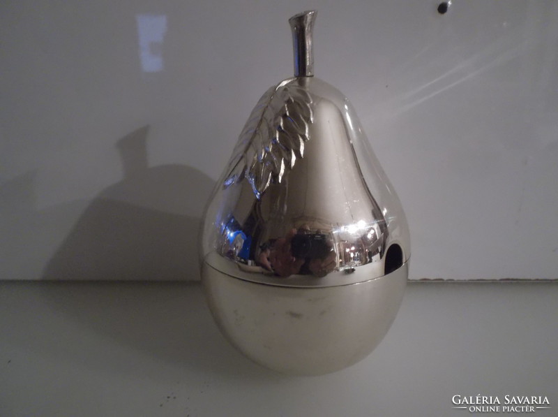 Sugar bowl - pear - silver-plated - 13 x 8 cm - German - delightful - brand new