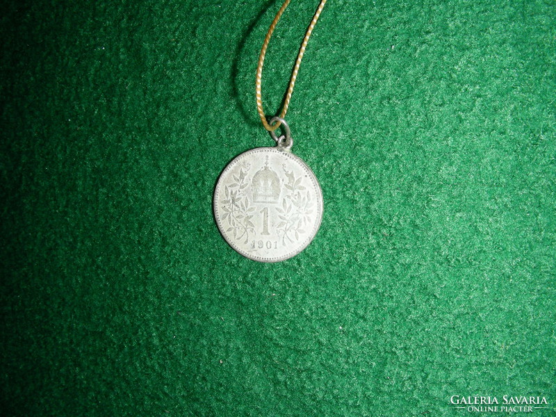 1 Korona 1901 medál