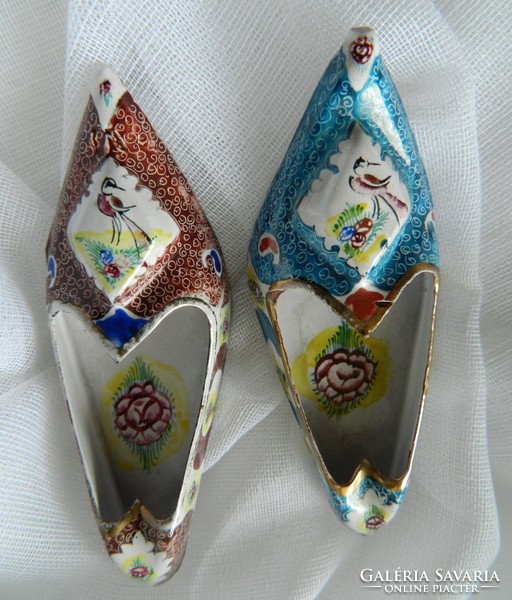 Fire enamel shoes, slippers 2 pcs, collector