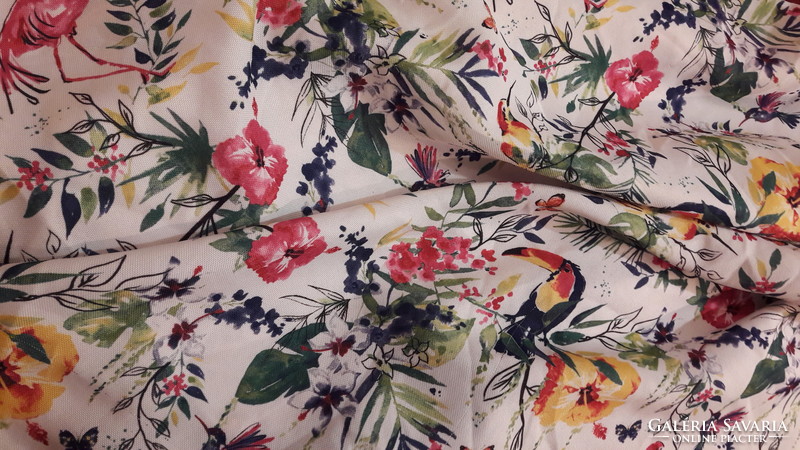 Tropical patterned drapery, tablecloth