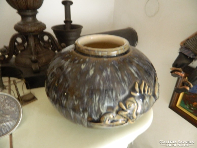 Antique Wilhelmsburg hollow fish in a vase