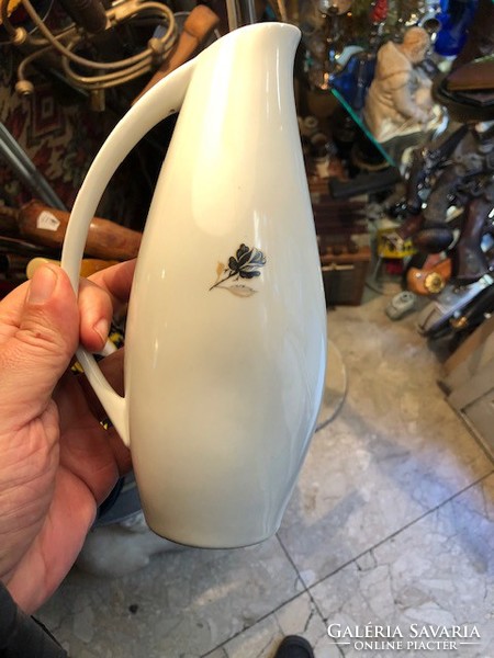 Hollóházi porcelán váza, 18 cm magas, ritkaság.