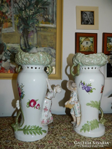 Huge china porcelain vase is a couple