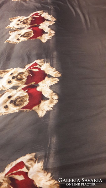 Dog pattern drapery, sheets