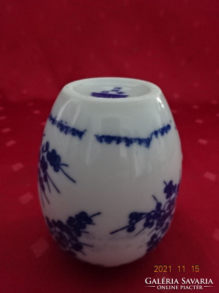 Japán porcelán váza, cseresznyevirágos. Tokusei Sakara, magassága 8 cm. Vanneki!