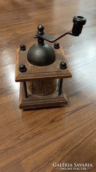 Pepper mill in a wooden house