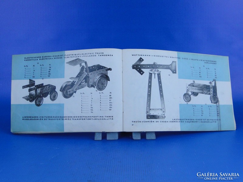 0D245 old technokid metal building toy catalog