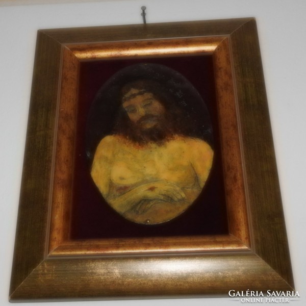 Great gy. Margaret: Jesus - fire enamel image