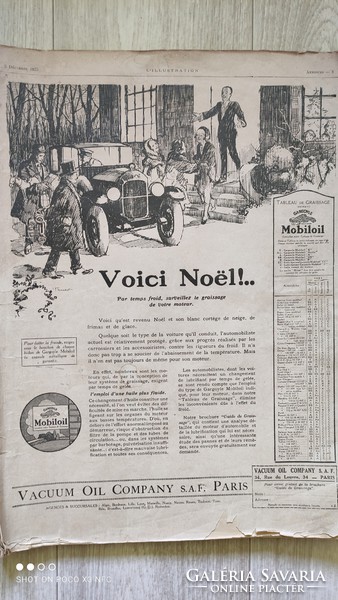 L' Illustration Noel 1925 antik francia újság art magazin a történelem tapintható darabja