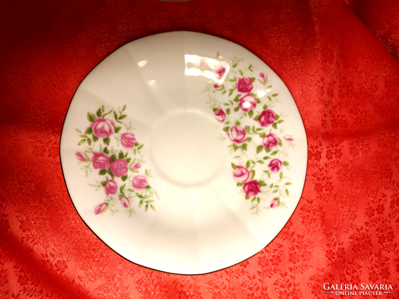 Floral patterned porcelain coffee set (6 eyes).
