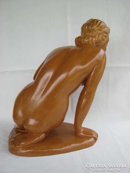 Retro ... Applied art bedő imre large ceramic female nude