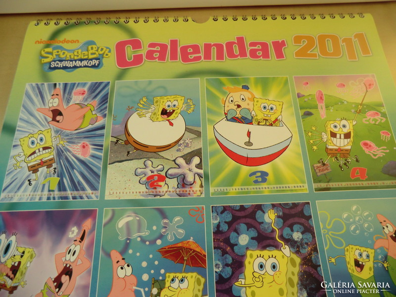 Spongebob 2011 wall calendar in German 30x42 cm for collection wall calendar