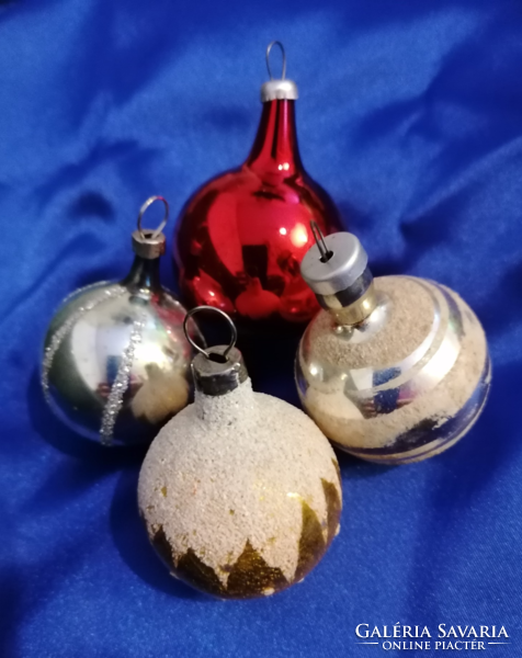 Antik üveg karácsonyfadísz