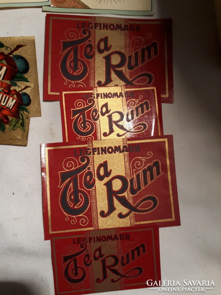 Old Hungarian glass labels, stickers