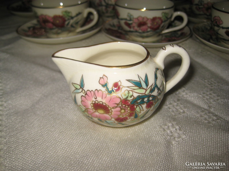 Zsolnay old wild rose, hand-painted, mocha set, nice condition / m -373 /