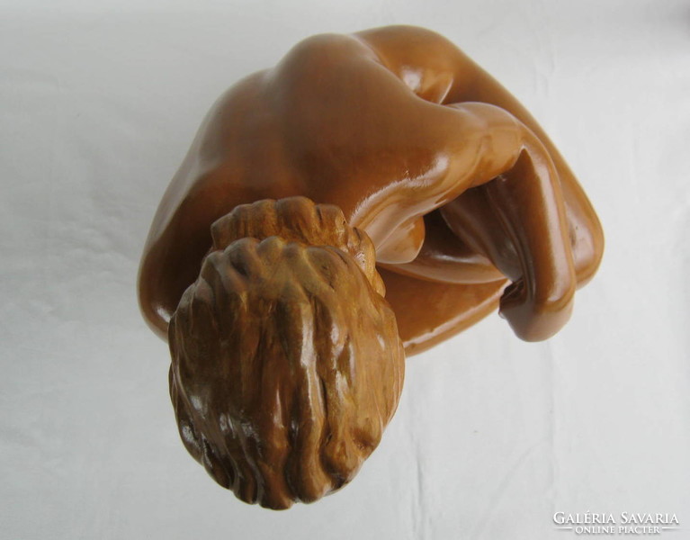 Retro ... Applied art bedő imre large ceramic female nude