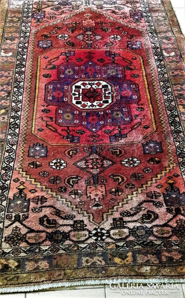 Original antique Iranian bakhtiar wool Persian rug