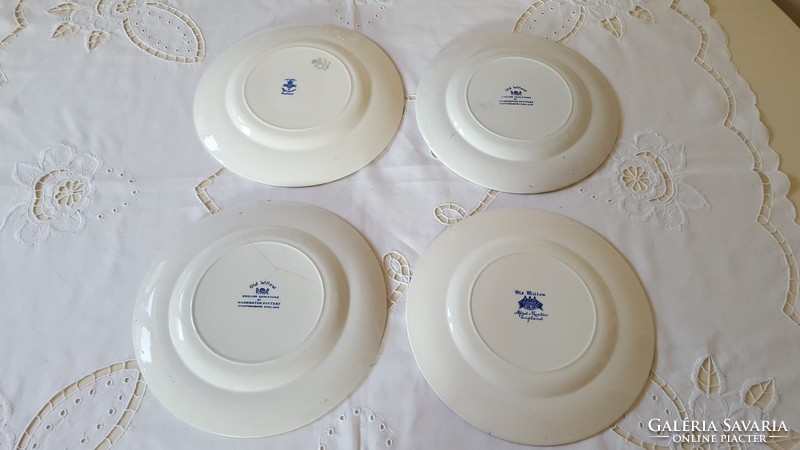 English willow barrats and old willow willow pattern, deep plates, flat plates