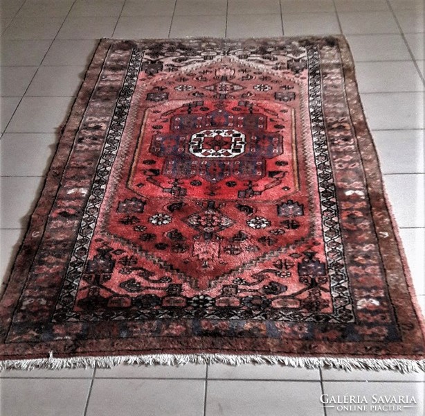 Original antique Iranian bakhtiar wool Persian rug
