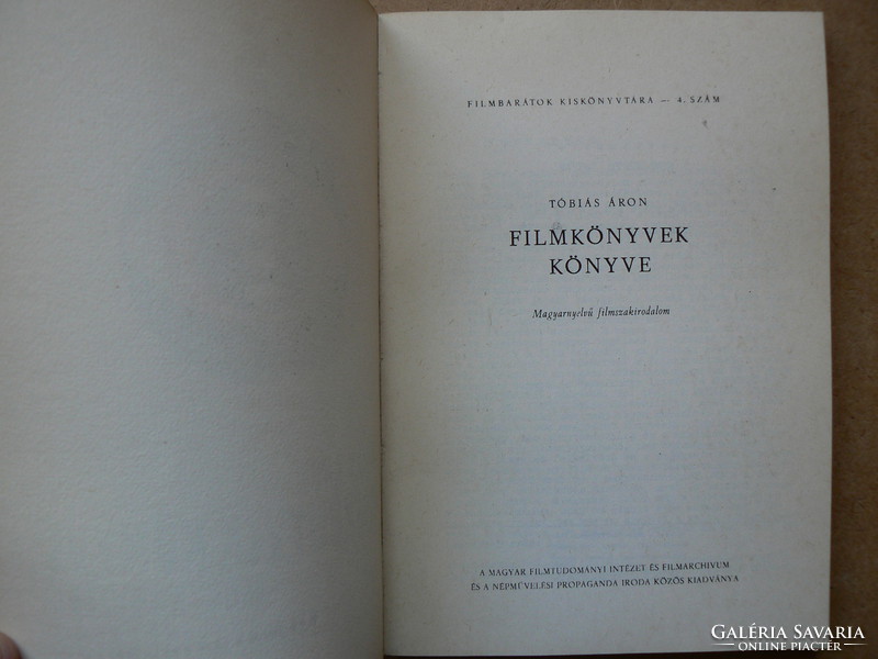 Book of film books, small library of film lovers 4., Book in good condition (1000 pl.) Rare!
