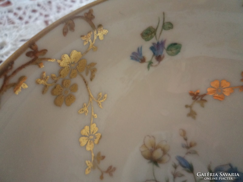 Csodálatos kézzel festett -Jelenetes dúsan aranyozott mokkás csésze BAVARIA