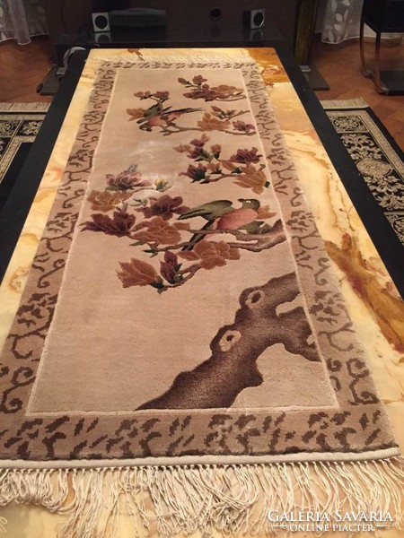 Chinese silk carpet numbered