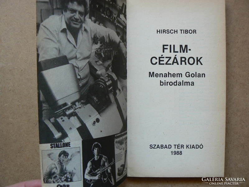 FILMCÉZÁROK (MENAHEM GOLAN BIRODALMA) HIRSCH TIBOR 1988, KÖNYV JÓ ÁLLAPOTBAN