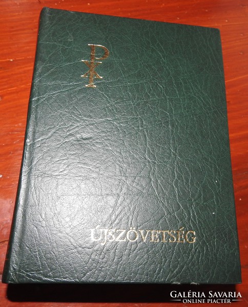 New Testament scripture in leather binding
