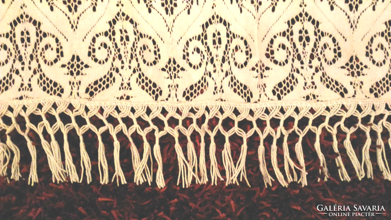 Lace curtain with decorative strings - 190x270 cm