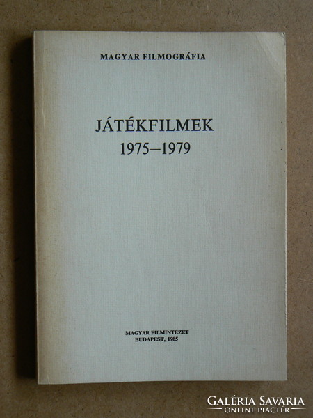 Feature films 1975-1979, Hungarian filmography 1985, book in good condition, rarity !!!