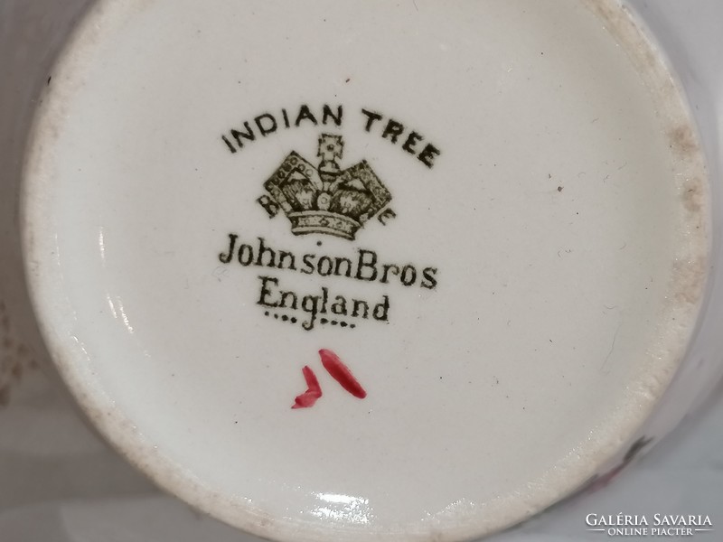 English andian tree pattern faience spout (johnson bros, indian tree pattern vintagge)