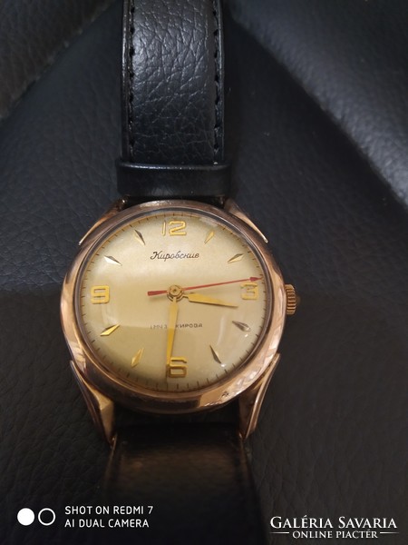 Gold 14kr.-os kirovskie (kirov) men's watch from the 1950s