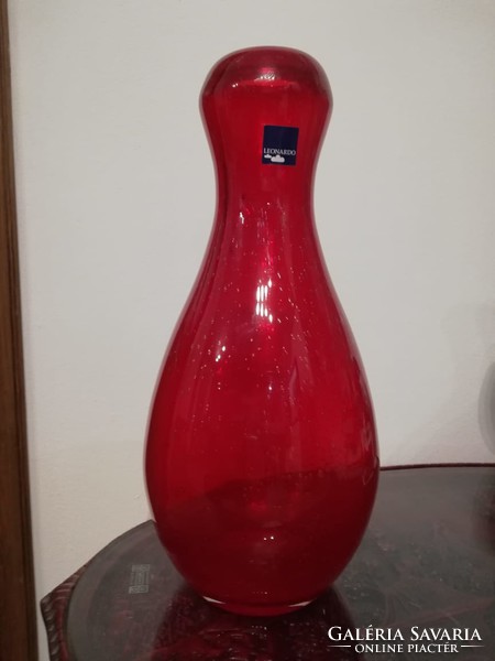 Leonardo red large vase .30 Cm