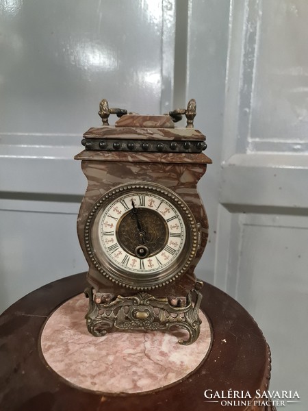 Exceptional marble table clock- travel clock