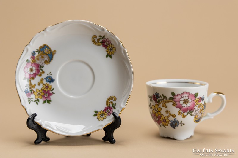 Bavaria tirschenreuth porcelain cup with placemat plate