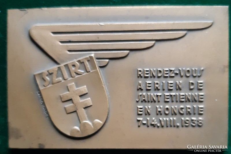 Cliff - Saint Stephen flying meeting 1938, bronze plaque