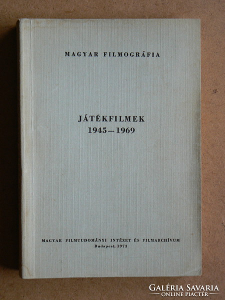 Feature films 1945-1969, Hungarian filmography 1973, book in good condition, rarity !!!