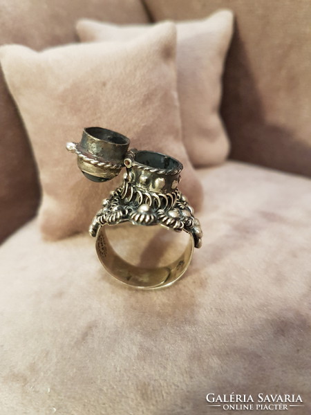Mexikói ezüst, szelence gyűrű