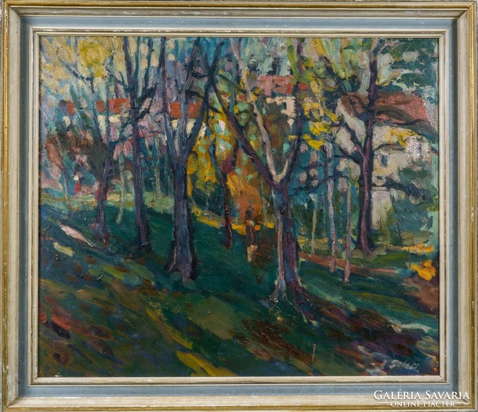 Unknown painter, beautiful forest landscape
