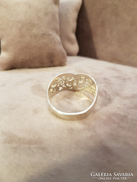 Filigree silver ring